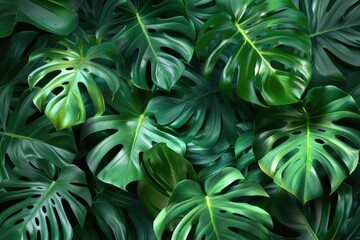 Detailed shot of green leaves, perfect for nature concepts