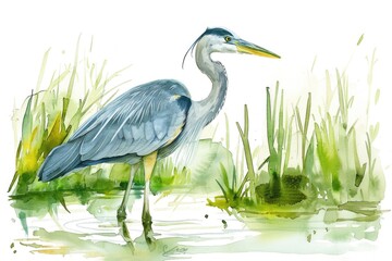 Naklejka premium A bird standing in water, suitable for various projects