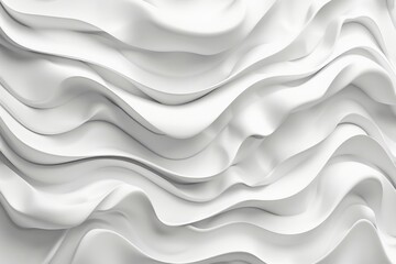 Fototapeta premium Close up of a white wall with a wave pattern, suitable for backgrounds and textures
