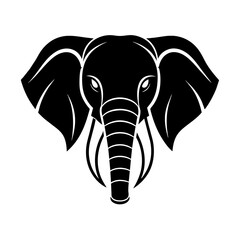 elephant head silhouette