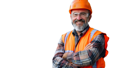 Man worker with helmet