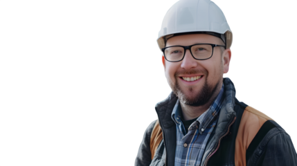 Man worker with helmet