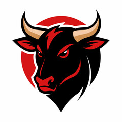 Bull head logo vector art