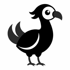 Dodo logo vector art silhouette illustration © bizboxdesigner