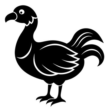 recommend clip art: Dodo logo vector art silhouette illustration icon