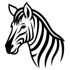 horse logo icon vector illustration art