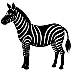 zebra vector icon illustration art