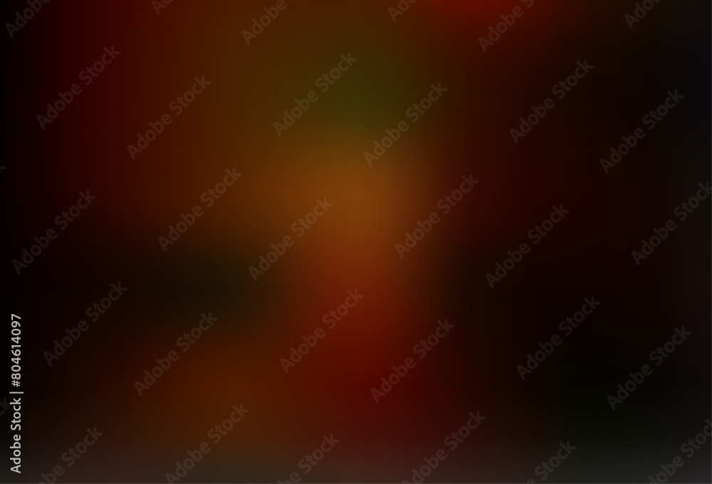 Aufkleber dark orange vector abstract bokeh pattern.