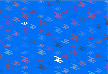 Light Blue, Red vector template with repeated sticks.