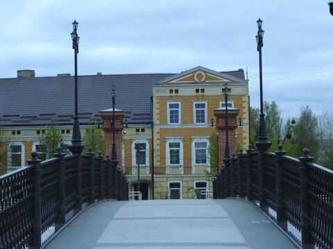 bridge in gusev, former gumbinnen in east prussia