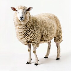 Obraz premium sheep on white background 03