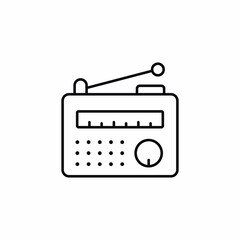 retro radio vintage device icon