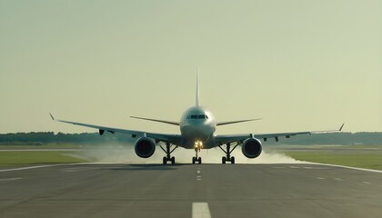 Obraz premium airplane at the airport create with ai