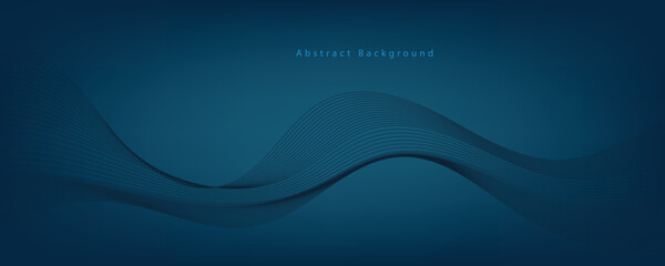 Abstract vector background with blue wavy lines. EPS10
