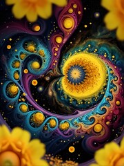 fractal galaxy background