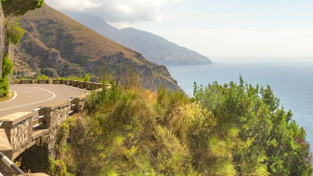Amalfi Coast, Italy. Horizontal video.
