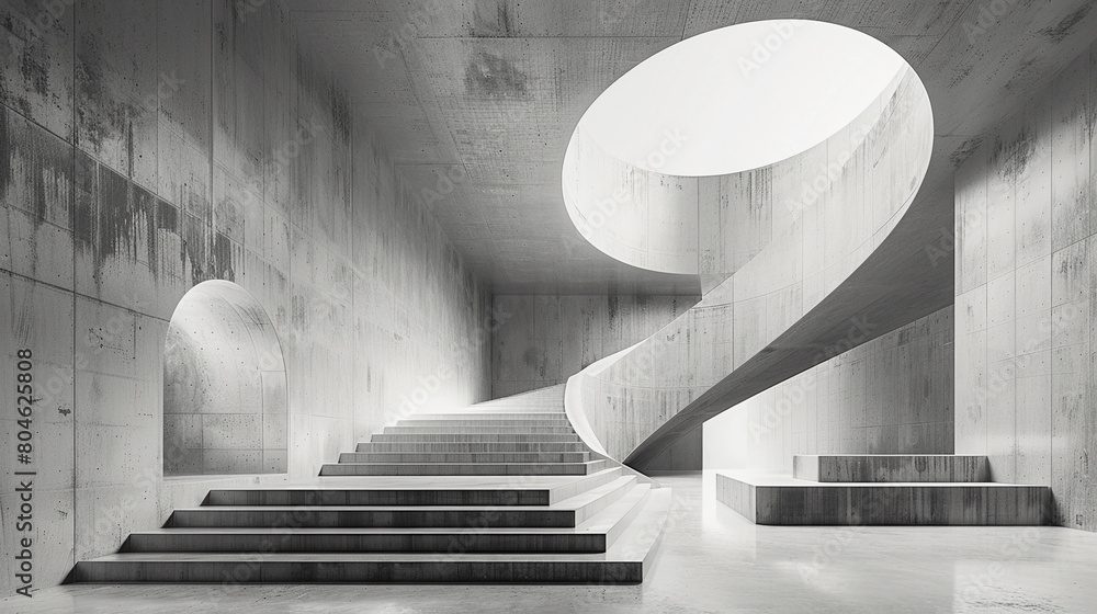Poster minimalistic abstract monochromatic architecture background