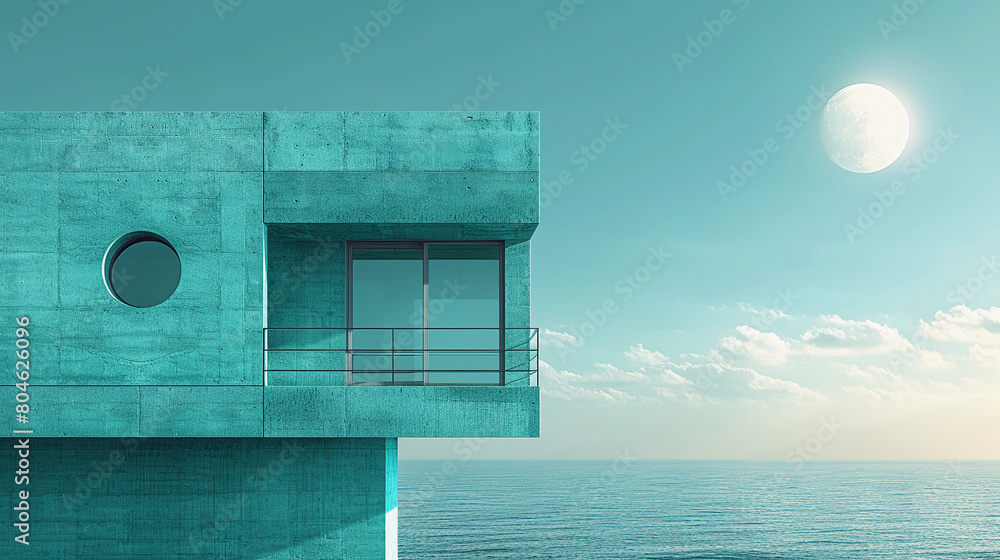 Poster minimalistic abstract monochromatic architecture background