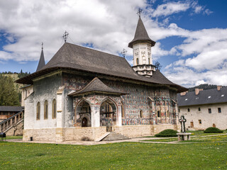 The Sucevita Monastery, Romania. One of Romanian Orthodox monasteries in southern Bucovina