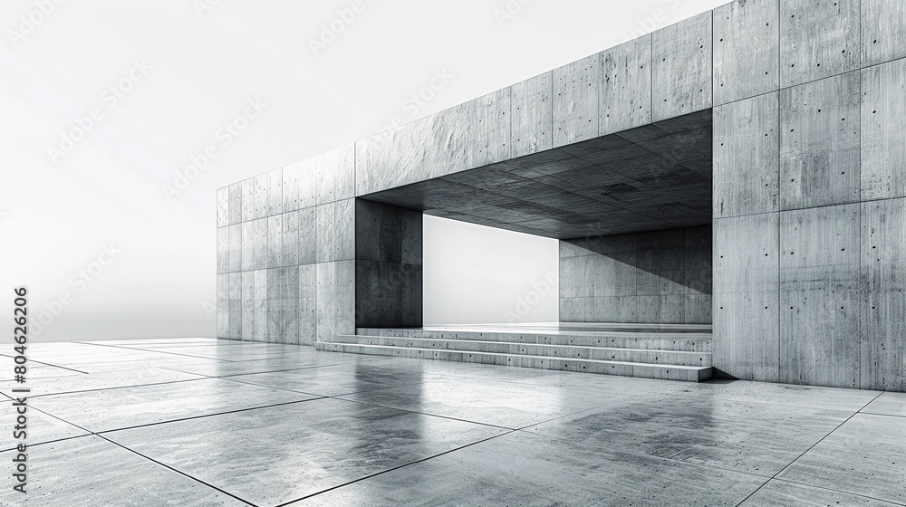 Poster minimalistic abstract monochromatic architecture background