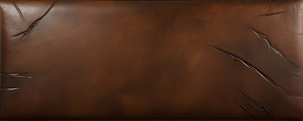Brown Leather Seat Background with Textured Surface