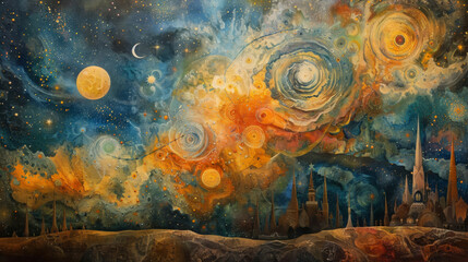 Starry Cosmos A Celestial Panorama