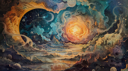 Starry Cosmos A Celestial Panorama