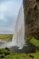 spectacular Seljalandsfoss waterfall in Iceland