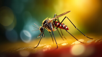 Close-up of a mosquito