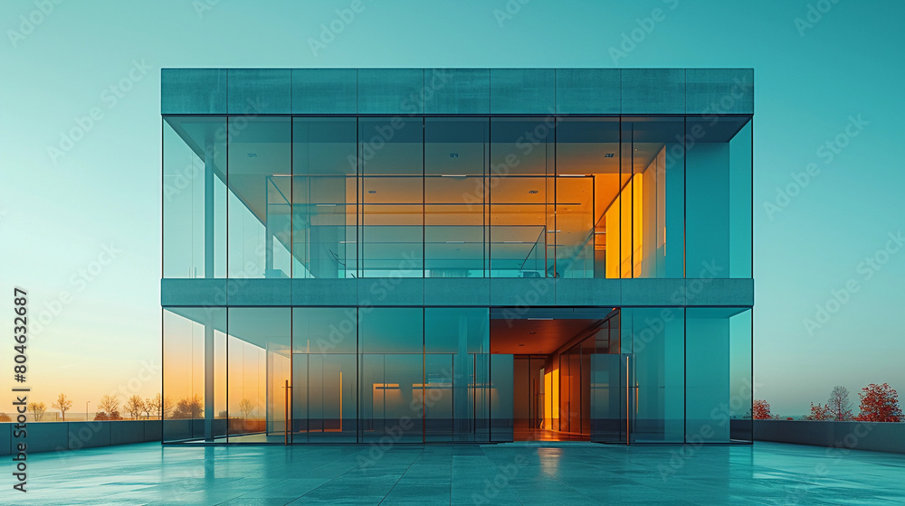 Poster modern architecture elements background