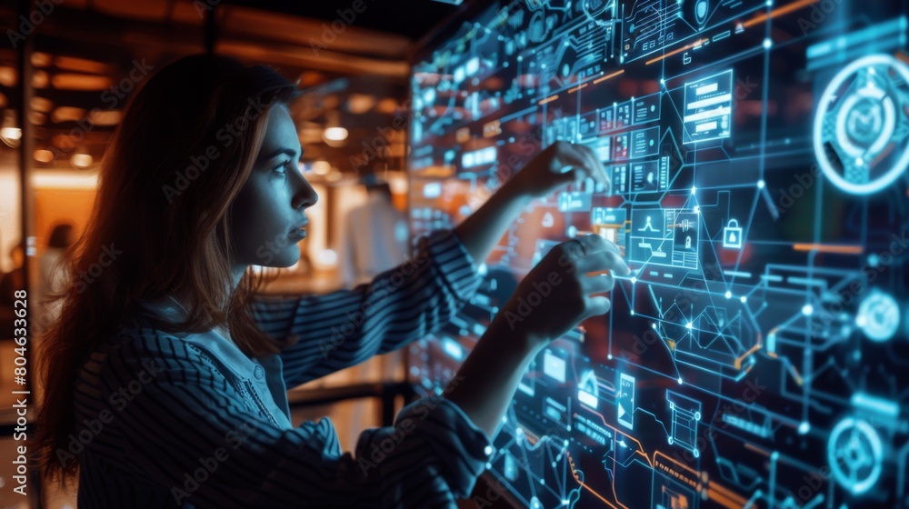 Aufkleber digital technology, internet network connection, big data, digital marketing iot internet of things.