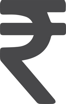 India rupee icon. Vector illustration, flat design