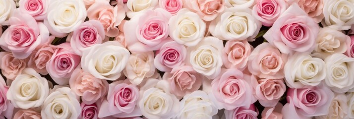 background of pink roses