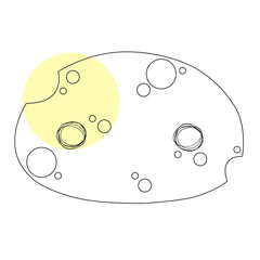 illustration of a cheese