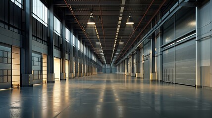 modern contemporary Logistics distribution center, Retail warehouse.