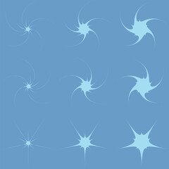 Star burst sticker set. Black flat price tags explosion silhouettes, starburst retro sale badge. Vector illustration star blank label, stickers emblem on white for promo offer sales coupon, banner