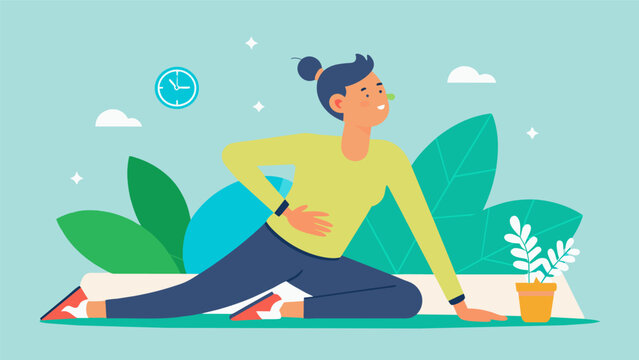 During particularly stressful times HR sends out reminders for employees to take frequent breaks to stretch and breathe promoting selfcare and. Vector illustration