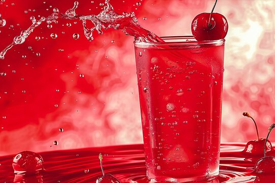 Refreshing cherry drink.
