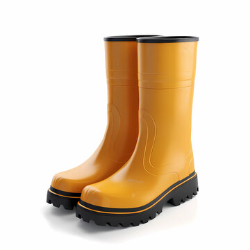 recommend clip art: Rubber boots isolated