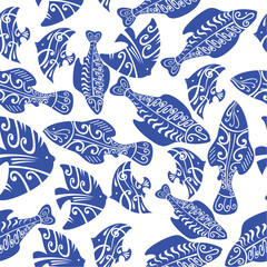 Fish pattern. Perfect for printing on various items. Express your unique style today.