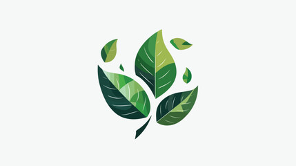 Nature leaf pin guru logo design