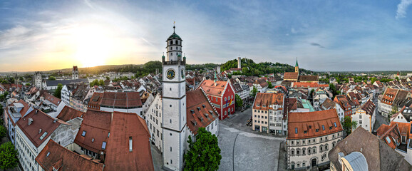 Ravensburg, Deutschland: Panorama in der Altstadt