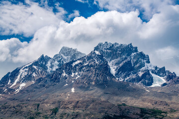 Naklejka premium Grey glacier in Torres del Paine National Park, in Chilean Patagonia