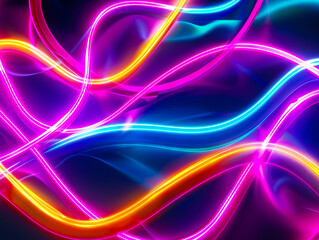 A colorful abstract background with neon lights.