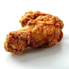 Spicy crispy fried chicken leg. Created with Generative AI
