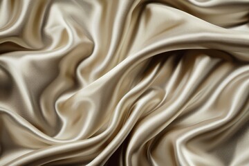 Liquid Gold Elegance. The Gentle Caress of Satin in Soft Golden Folds.