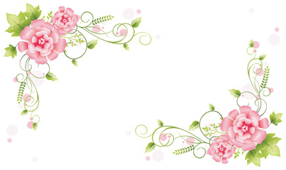 pink petaled flowers illustration, corner  flower Arranging, branch, computer wallpaper PNG