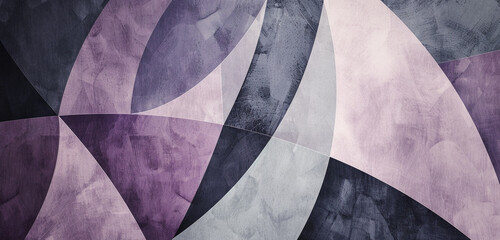 bold geometric shapes of lavender and charcoal gray, ideal for an elegant abstract background