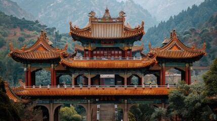 Naklejka premium A Historic Asian Travel Destination 