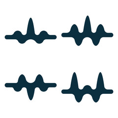 vector sound wave logo premium template bundle